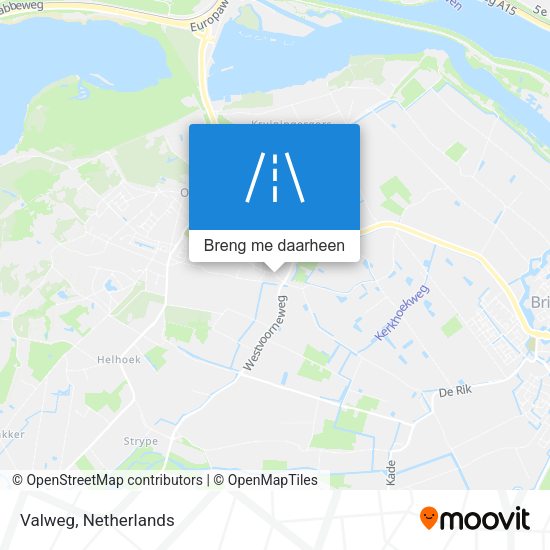 Valweg kaart