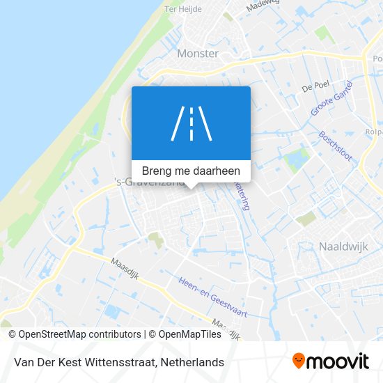 Van Der Kest Wittensstraat kaart
