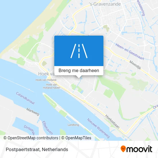 Postpaertstraat kaart