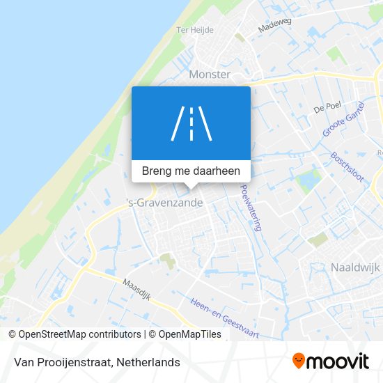 Van Prooijenstraat kaart