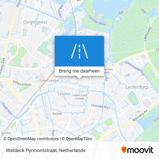 Waldeck Pyrmontstraat kaart