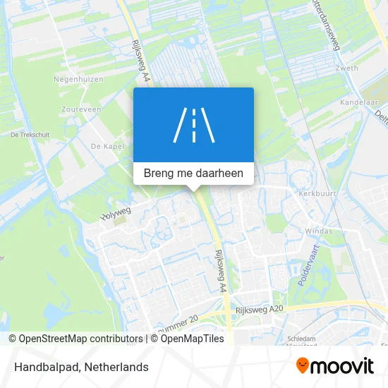 Handbalpad kaart