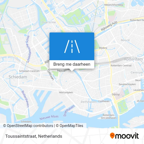 Toussaintstraat kaart