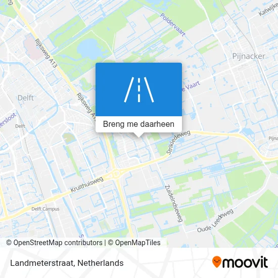 Landmeterstraat kaart