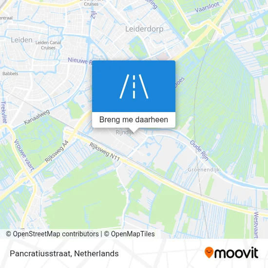 Pancratiusstraat kaart