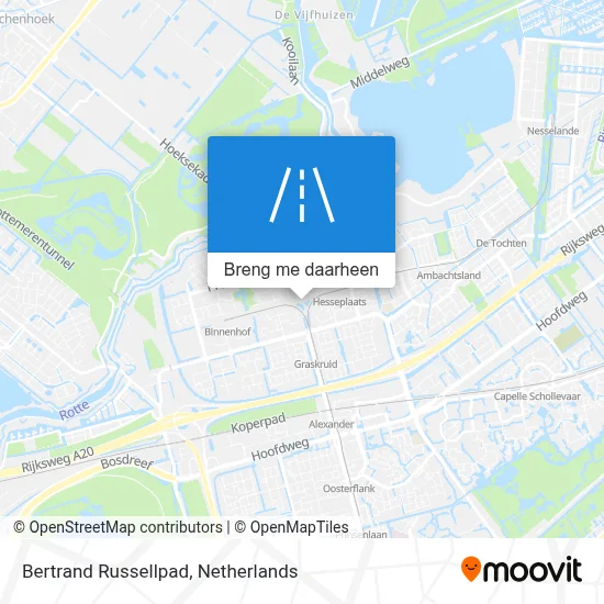 Bertrand Russellpad kaart