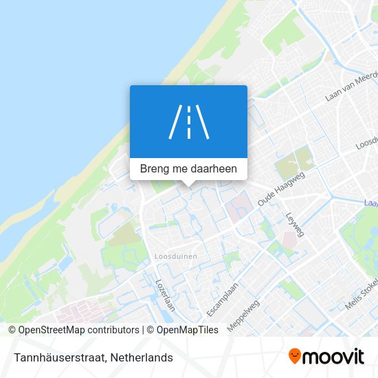 Tannhäuserstraat kaart