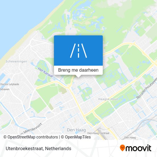 Utenbroekestraat kaart