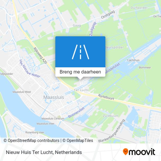 Nieuw Huis Ter Lucht kaart