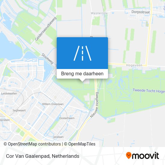 Cor Van Gaalenpad kaart