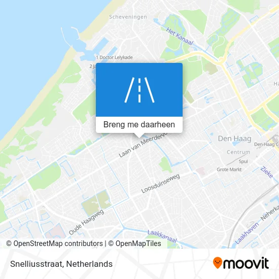 Snelliusstraat kaart