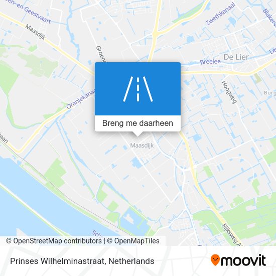 Prinses Wilhelminastraat kaart