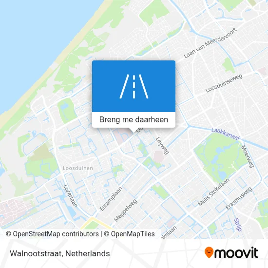 Walnootstraat kaart