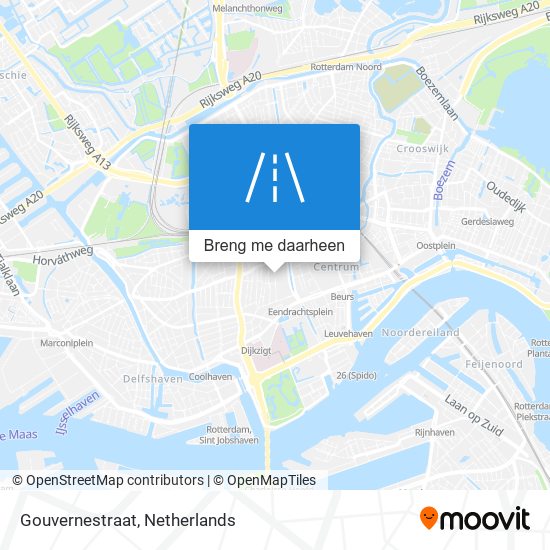 Gouvernestraat kaart