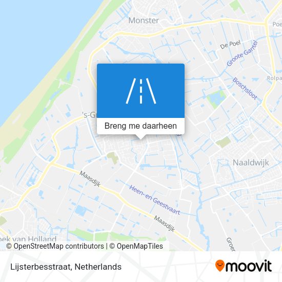 Lijsterbesstraat kaart