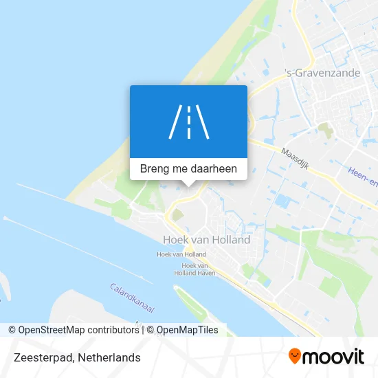 Zeesterpad kaart