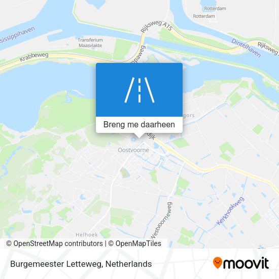 Burgemeester Letteweg kaart