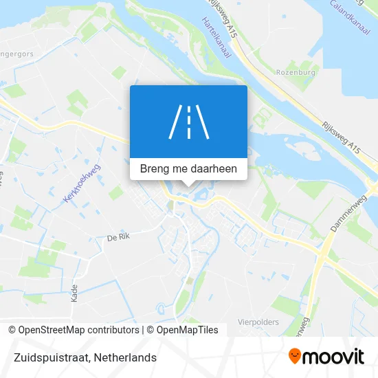 Zuidspuistraat kaart