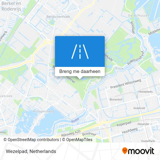 Wezelpad kaart