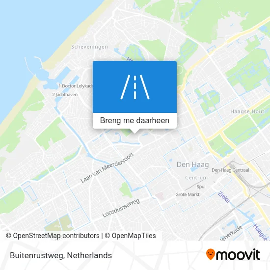 Buitenrustweg kaart
