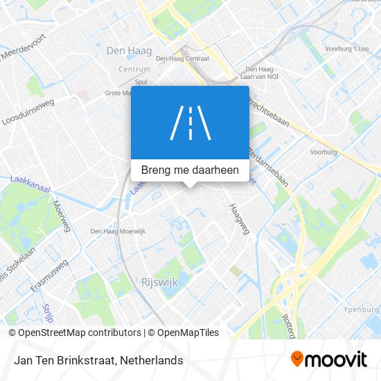 Jan Ten Brinkstraat kaart