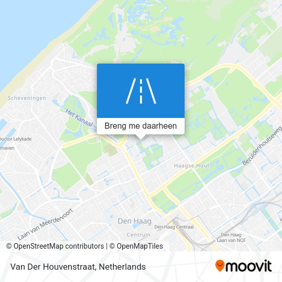 Van Der Houvenstraat kaart