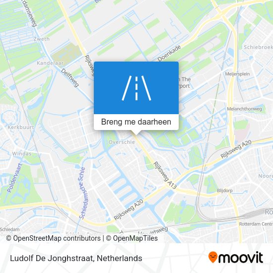 Ludolf De Jonghstraat kaart