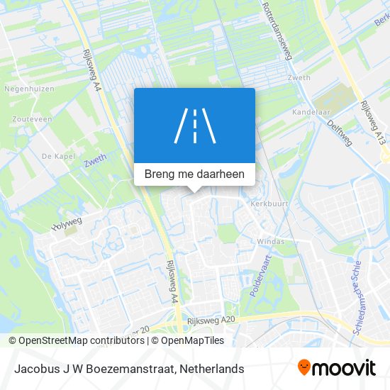 Jacobus J W Boezemanstraat kaart