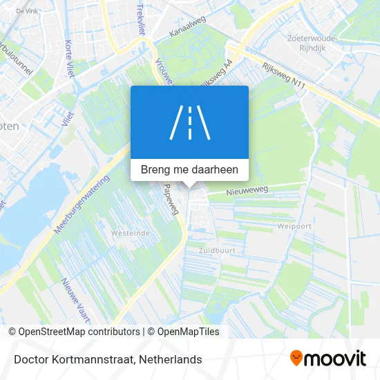 Doctor Kortmannstraat kaart