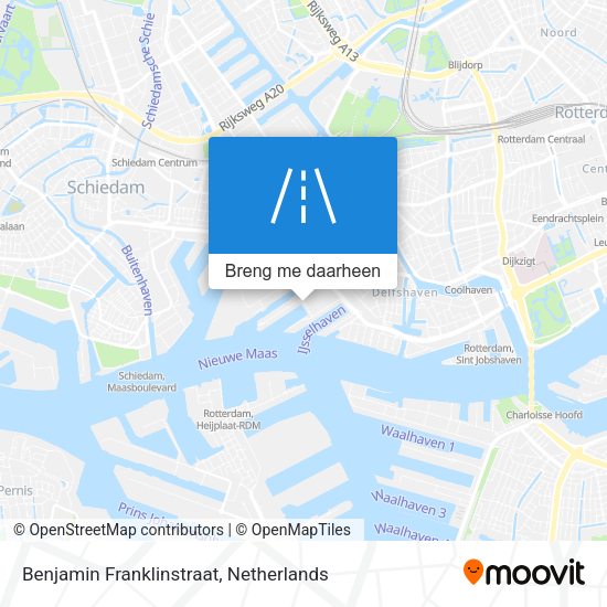 Benjamin Franklinstraat kaart