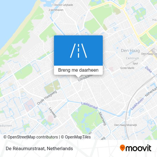 De Réaumurstraat kaart