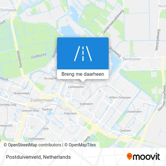 Postduivenveld kaart