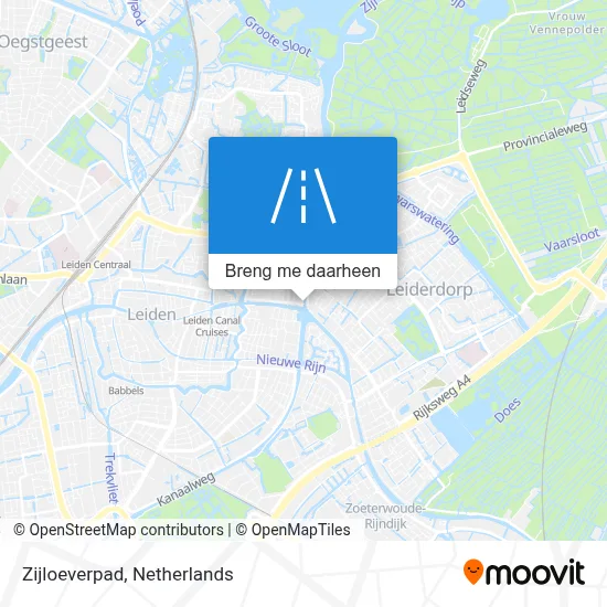Zijloeverpad kaart