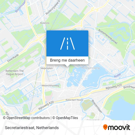 Secretariestraat kaart