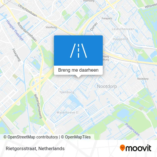 Rietgorsstraat kaart