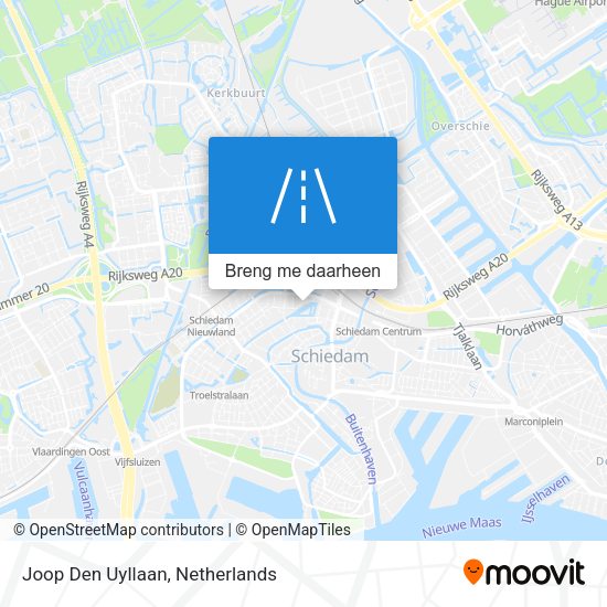 Joop Den Uyllaan kaart