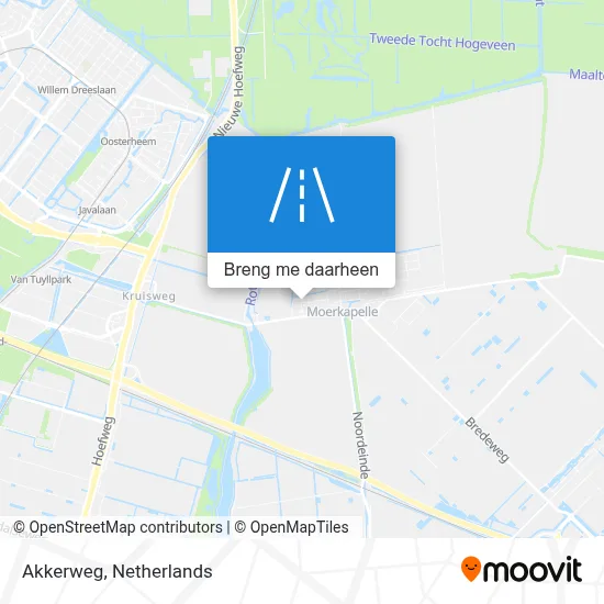 Akkerweg kaart