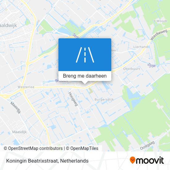 Koningin Beatrixstraat kaart
