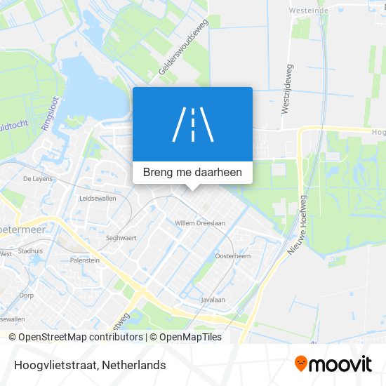 Hoogvlietstraat kaart