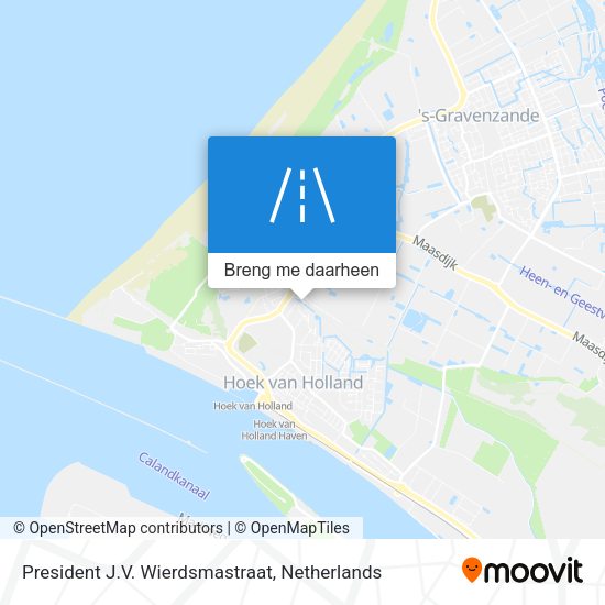 President J.V. Wierdsmastraat kaart