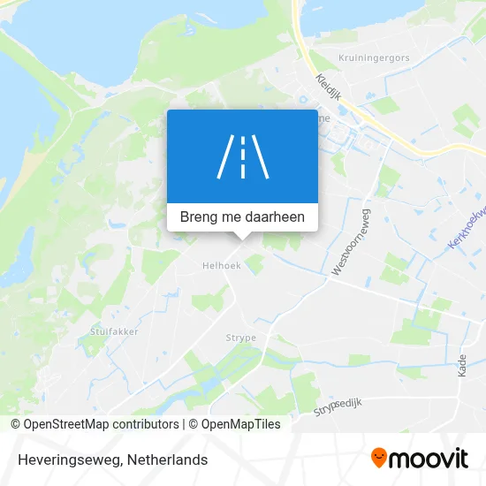 Heveringseweg kaart