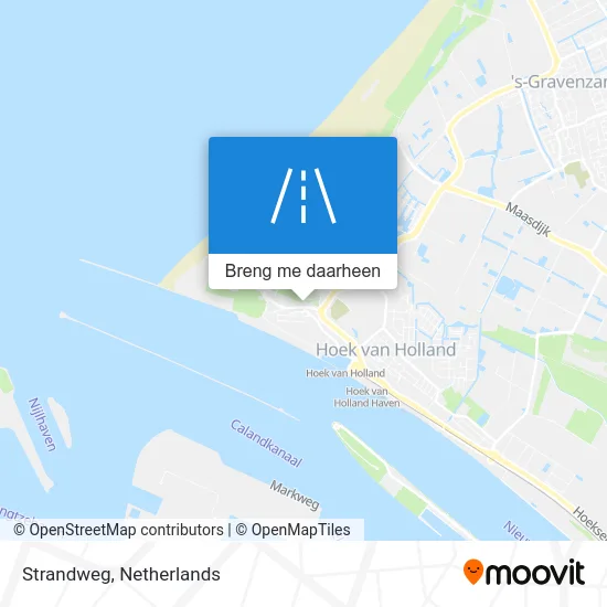 Strandweg kaart