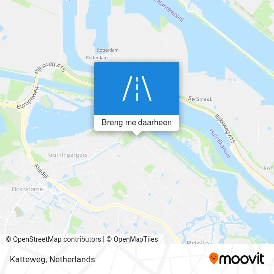 Katteweg kaart
