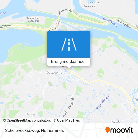 Scheitweekseweg kaart