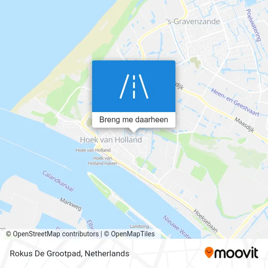 Rokus De Grootpad kaart