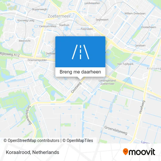 Koraalrood kaart