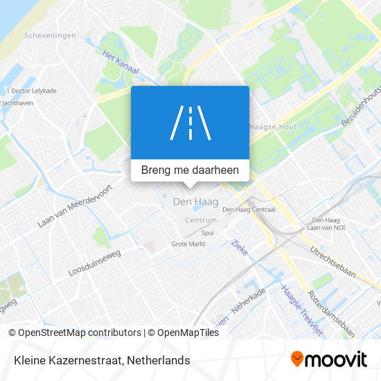 Kleine Kazernestraat kaart