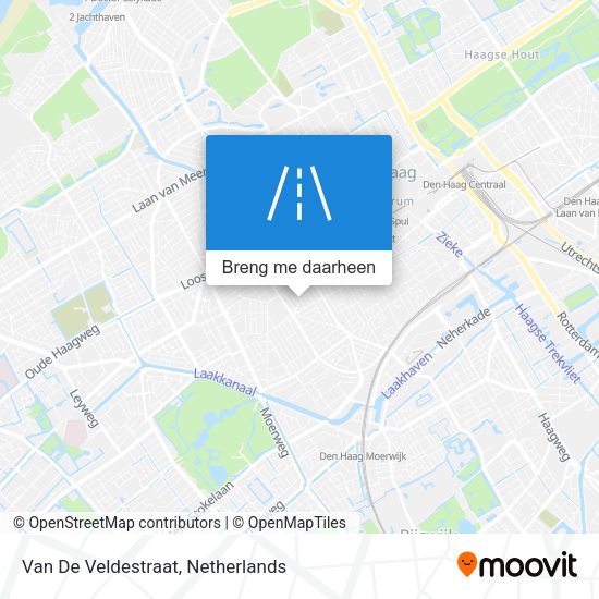 Van De Veldestraat kaart