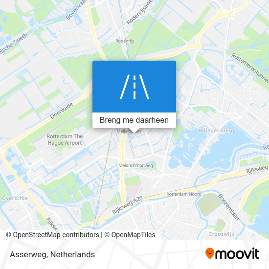 Asserweg kaart