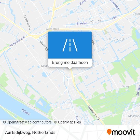 Aartsdijkweg kaart